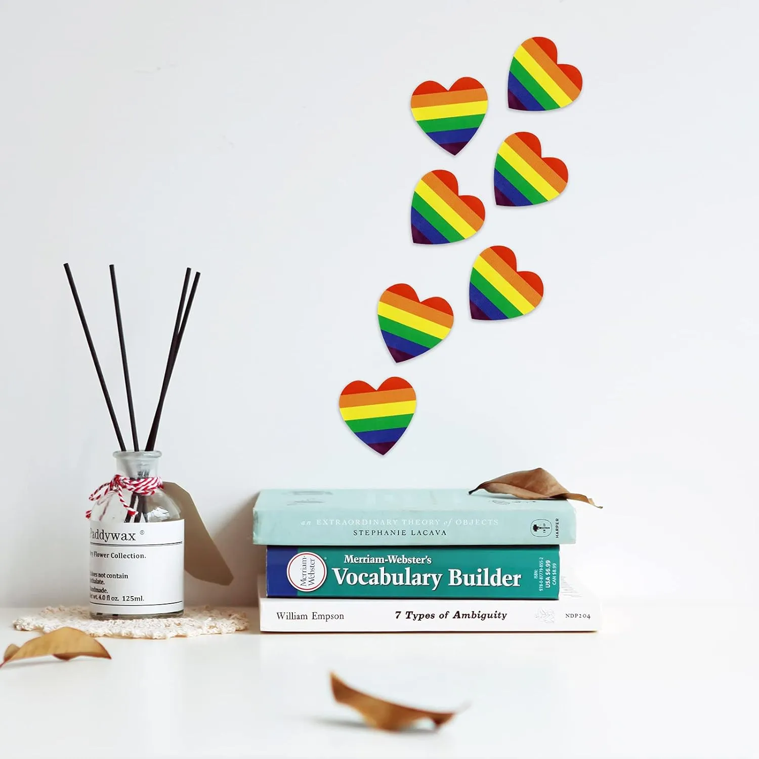 1000 Pcs Gay Pride Stickers LGBTQ  Heart Rainbow Pride Sticker for Transgender Lesbian LGBTQ Pride Parades Festival Party Decoration Mardi Gras Events Gift