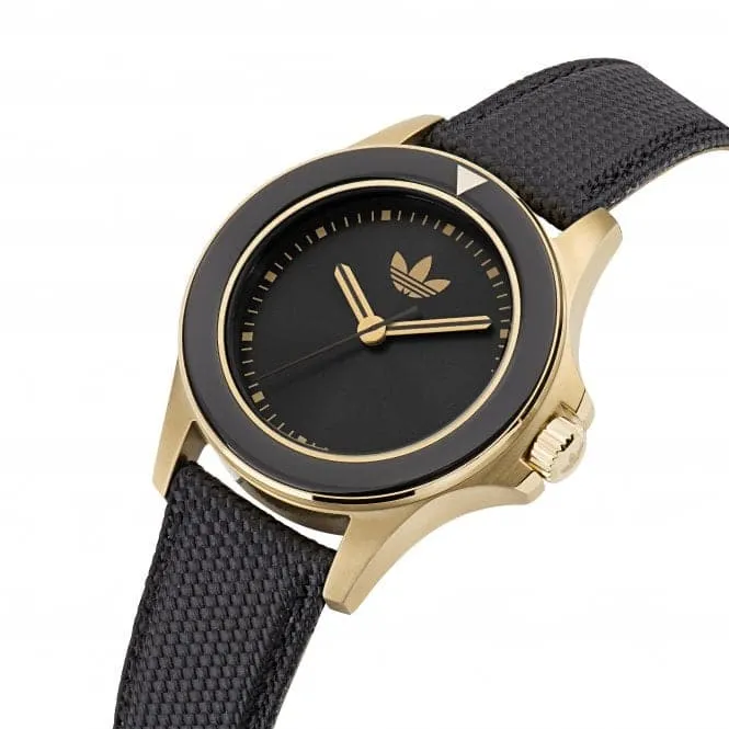 Adidas Unisex Expression One Gold-Tone Watch AOFH23015