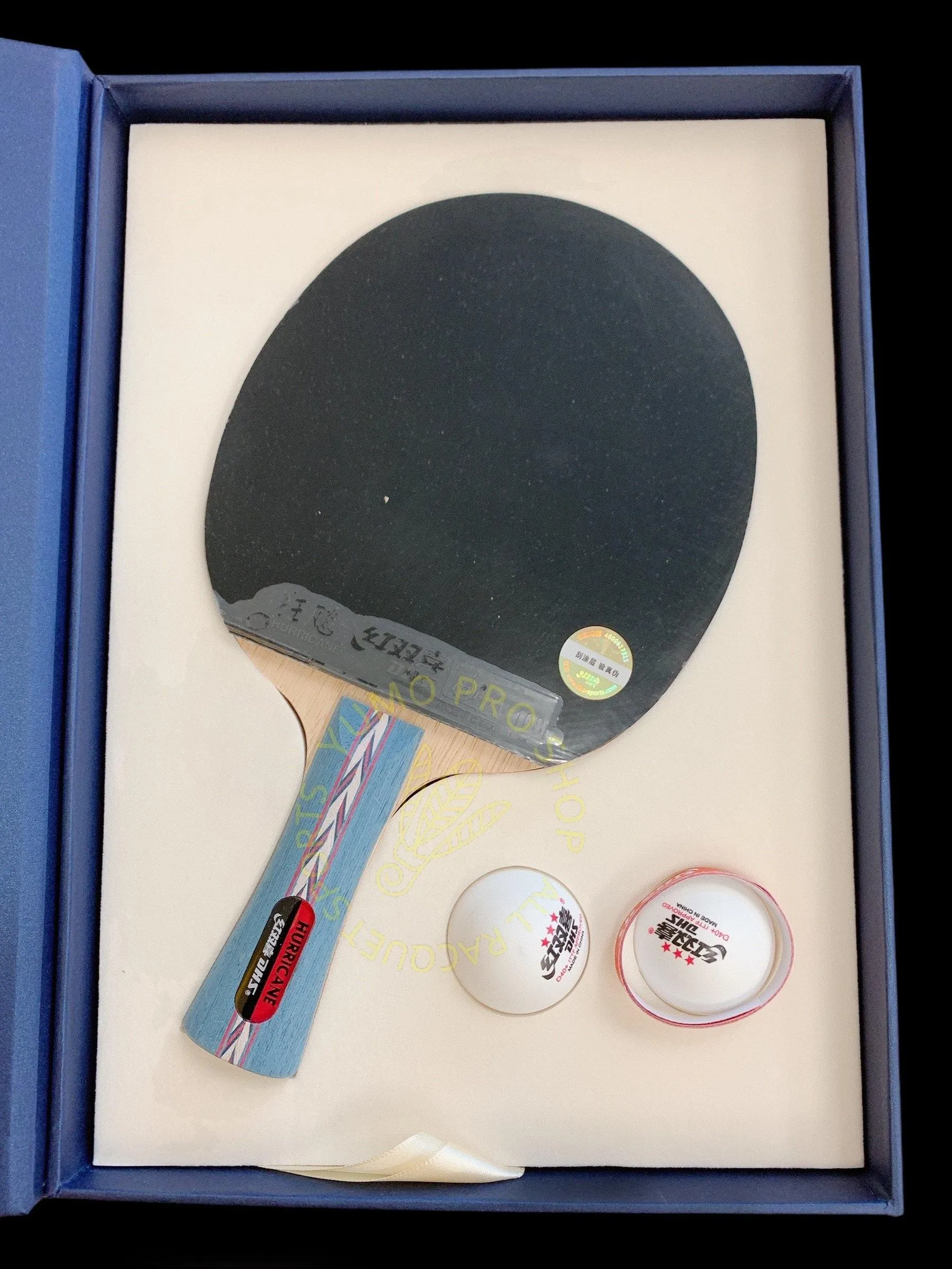 DHS Hurricane狂飚 No.2 Shakehand (FL) Racket Set