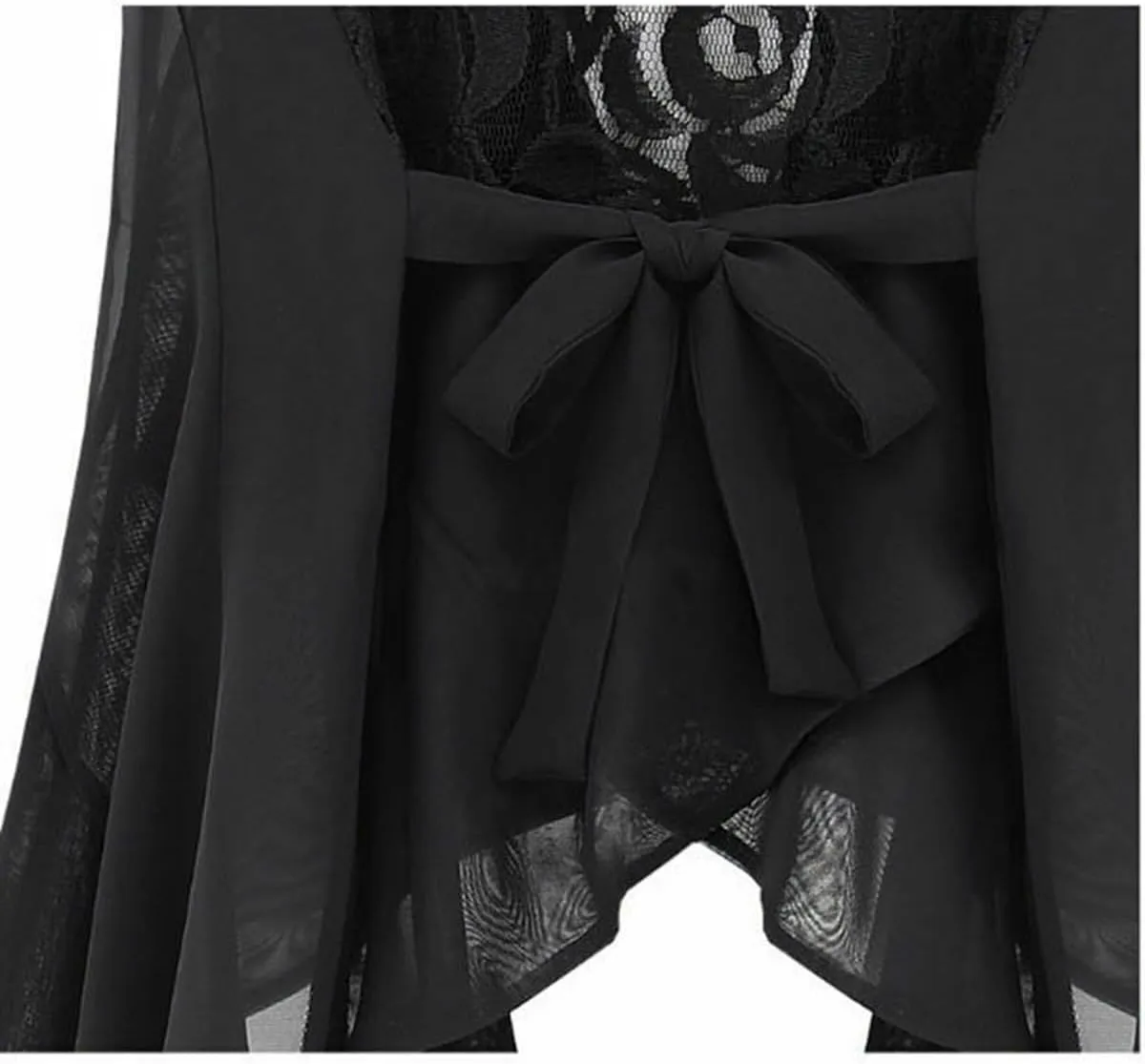 GK-O Women Chiffon Lace Floral Vest Sleeveless Loose Waistcoat Cardigan