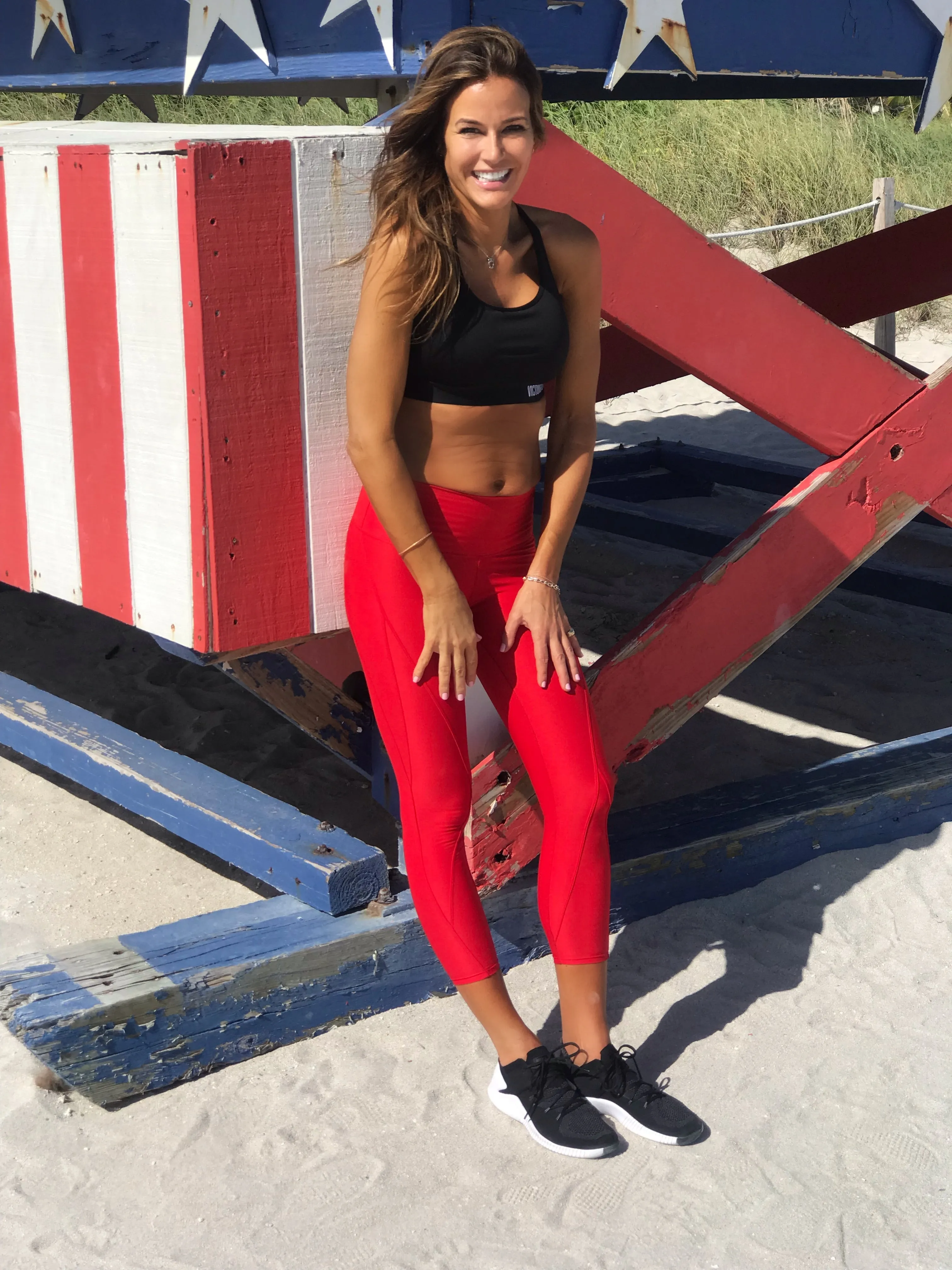 High Compression Recycled Legging - Red Hot