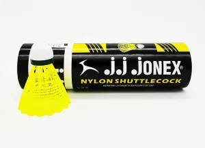 JJ JONEX JJ-646 Plastic Badminton ShuttleCock Nylon - Green  (Medium, 77, Pack of 6)