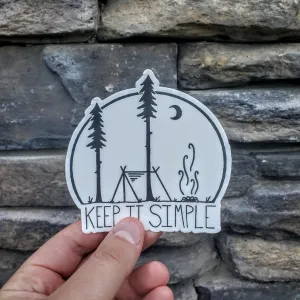 Keep it Simple Decal | Tent
