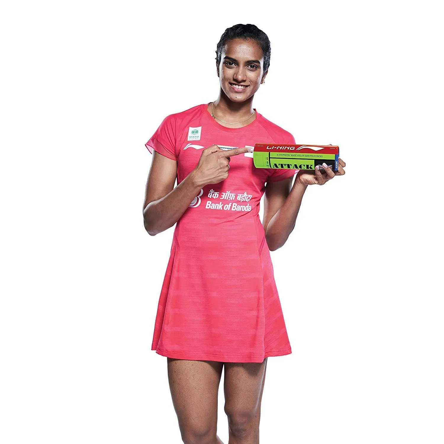 Li-Ning Attack Nylon Shuttle, Pack of 6(Badminton Shuttlecock)