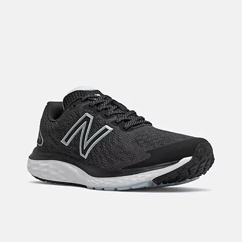 New Balance Fresh Foam 680v7 (D) - Womens - Black/White/UV Glo