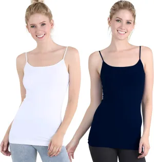 NIKIBIKI Women Seamless Basic Camisole, Made in U.S.A, One Size