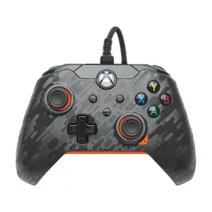 PDP Wired Xbox Gaming Controller: Gamepad Licensed for Xbox Series X|S, Xbox One, Windows PC, Audio Controls, 8ft Cable, 3.5mm jack, Mappable Buttons/Triggers, Companion App: Atomic Carbon Grey/Orange