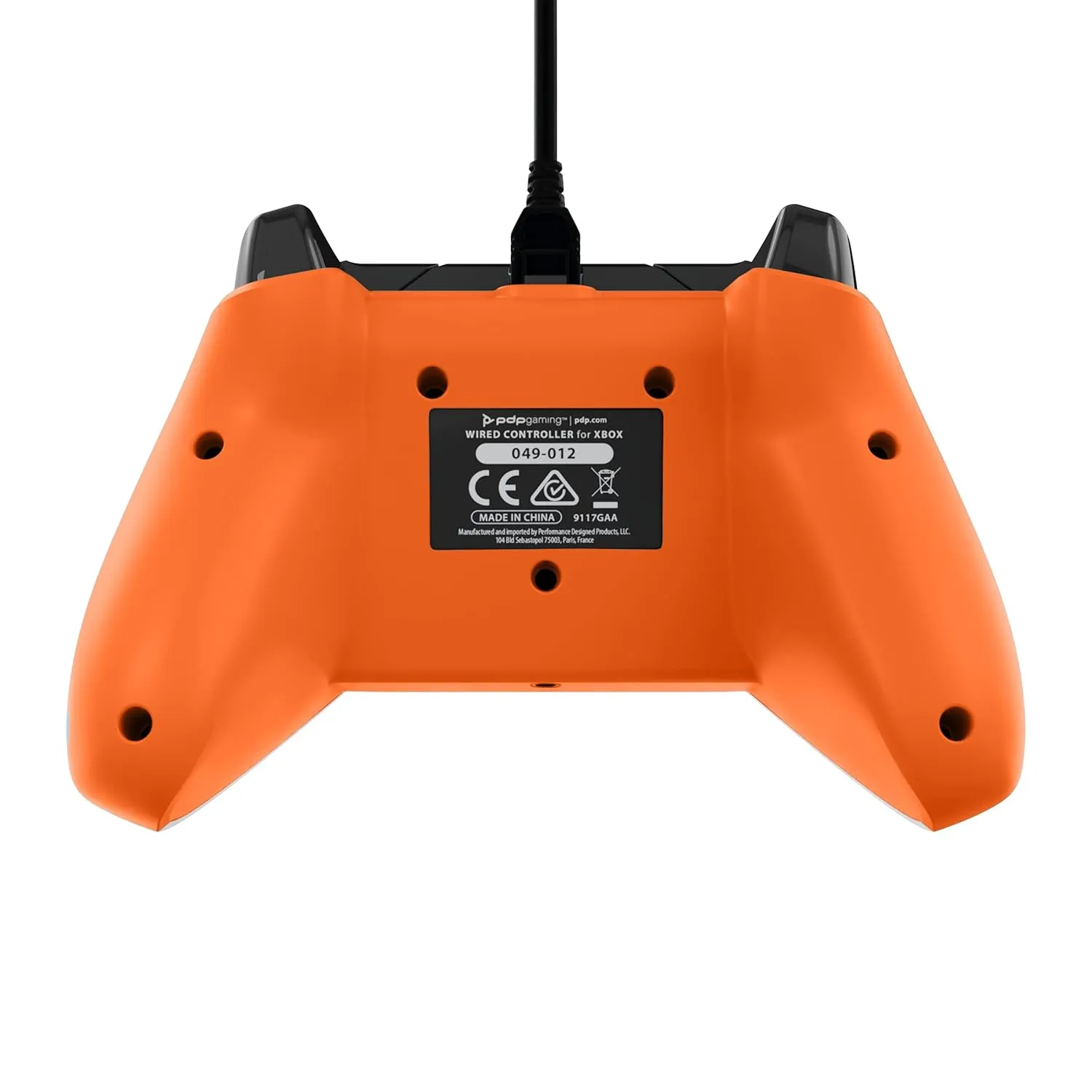 PDP Wired Xbox Gaming Controller: Gamepad Licensed for Xbox Series X|S, Xbox One, Windows PC, Audio Controls, 8ft Cable, 3.5mm jack, Mappable Buttons/Triggers, Companion App: Atomic Carbon Grey/Orange