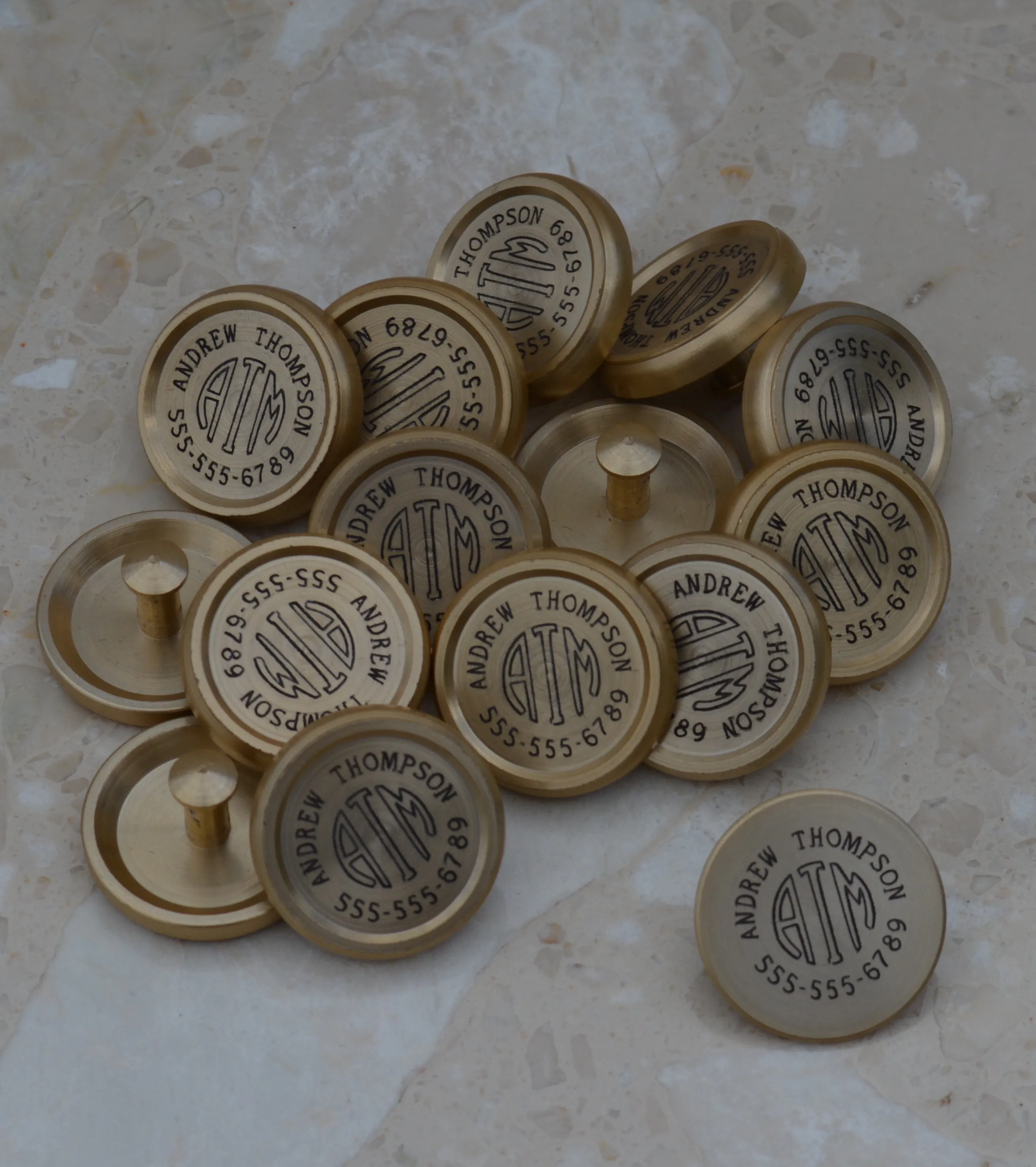 Personalized Monogrammed Golf Club ID Markers (set of 14 plus free ball marker)
