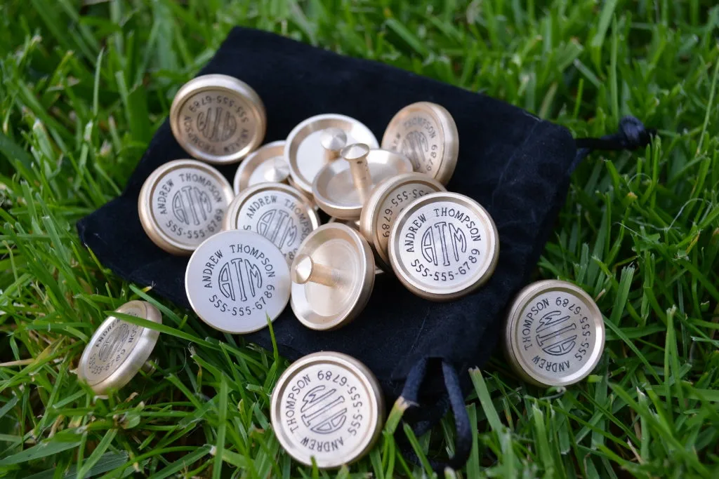 Personalized Monogrammed Golf Club ID Markers (set of 14 plus free ball marker)