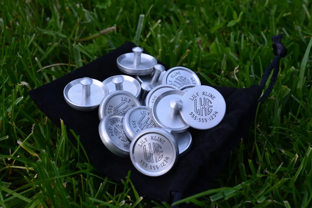 Personalized Monogrammed Golf Club ID Markers (set of 14 plus free ball marker)