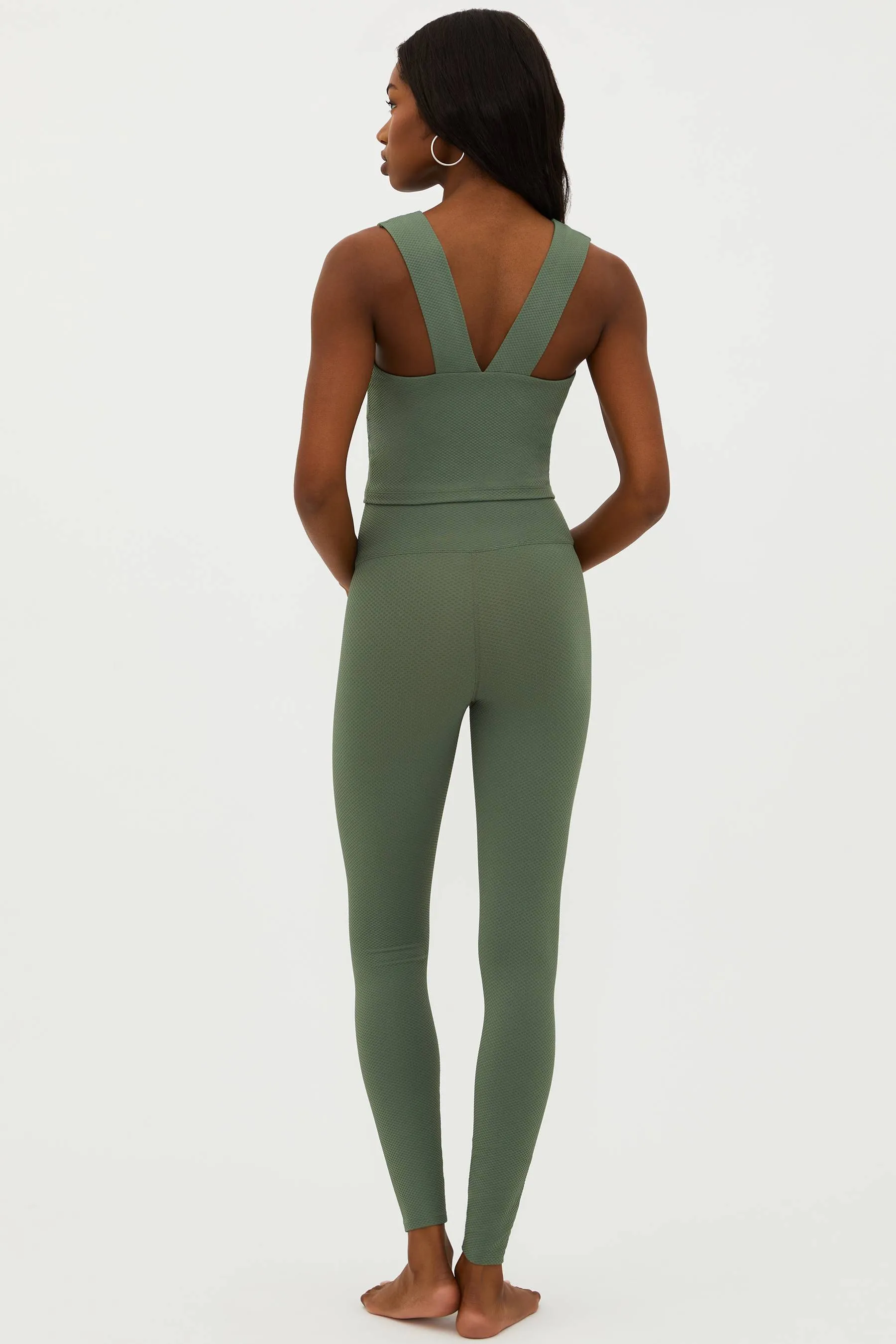 Piper Legging Queen Palm Waffle