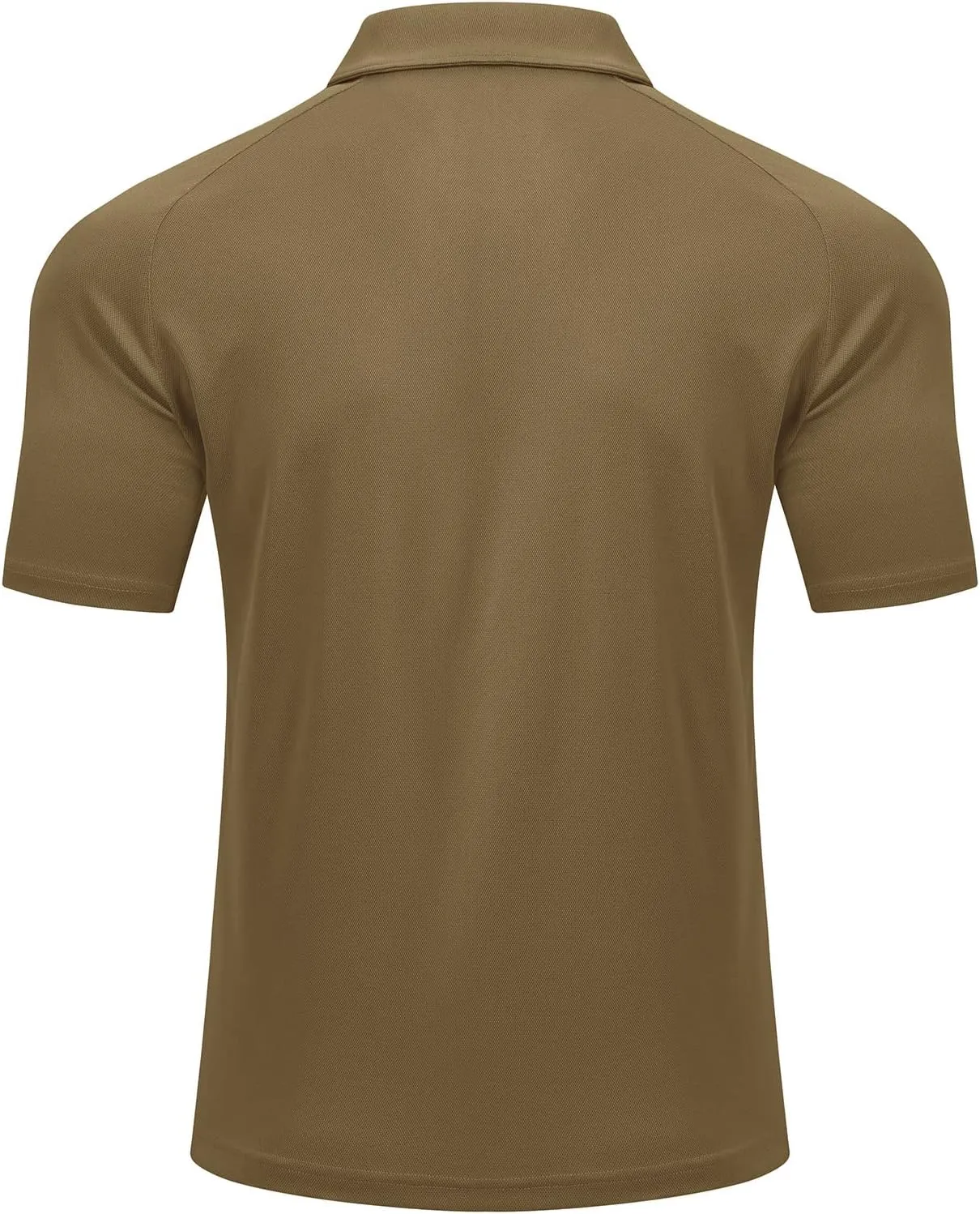 Rdruko Men's Polo Shirts with Pocket Short Sleeve Dry Fit 1/4 Zip Golf Sports Collared Summer T Shirts