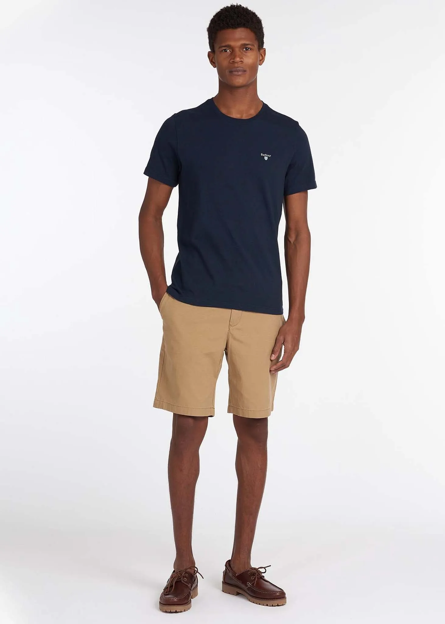 Tartan sports tee - new navy